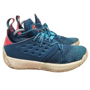 Adidas Harden Vol 2 Sneakers Mens Size 8.5 James Boost Blue Shoes AH2216